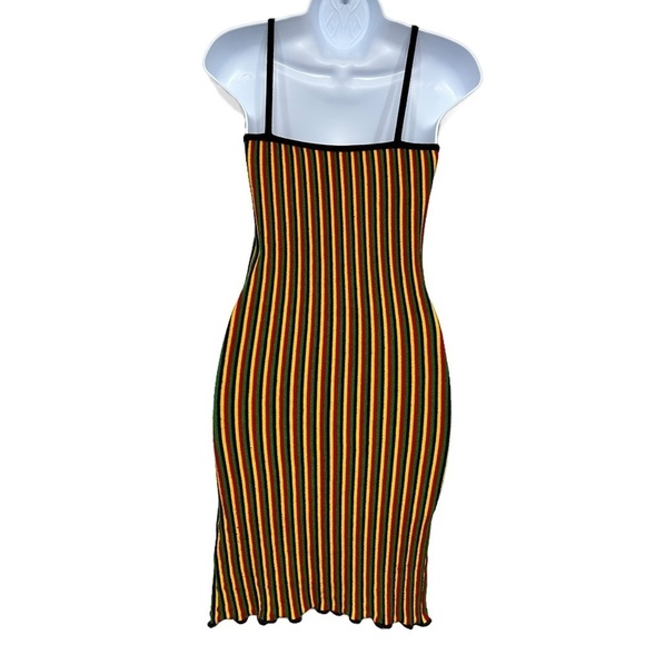 Jamaican Black Red Yellow Green Mini Dress - Picture 4 of 8